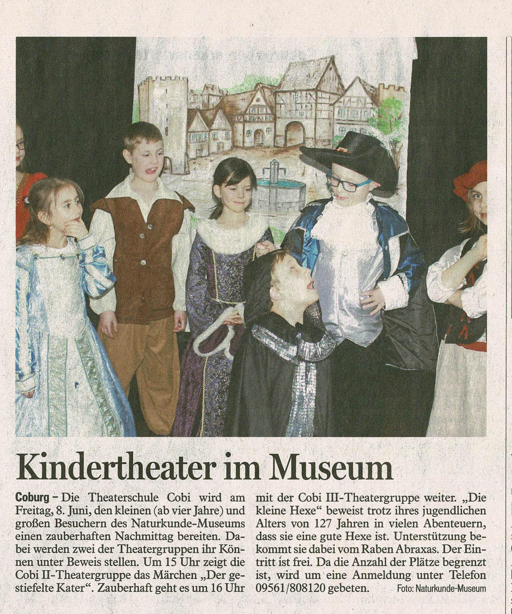 Kindertheater im Museum Juni 2018