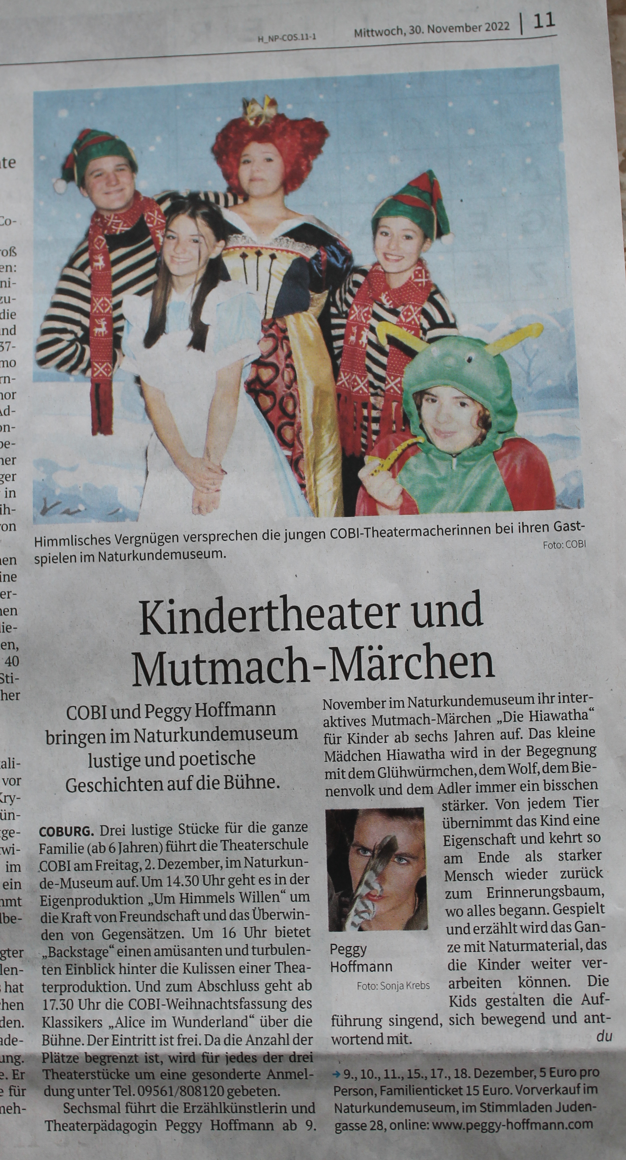 Kindertheater und Mutmach-Märchen