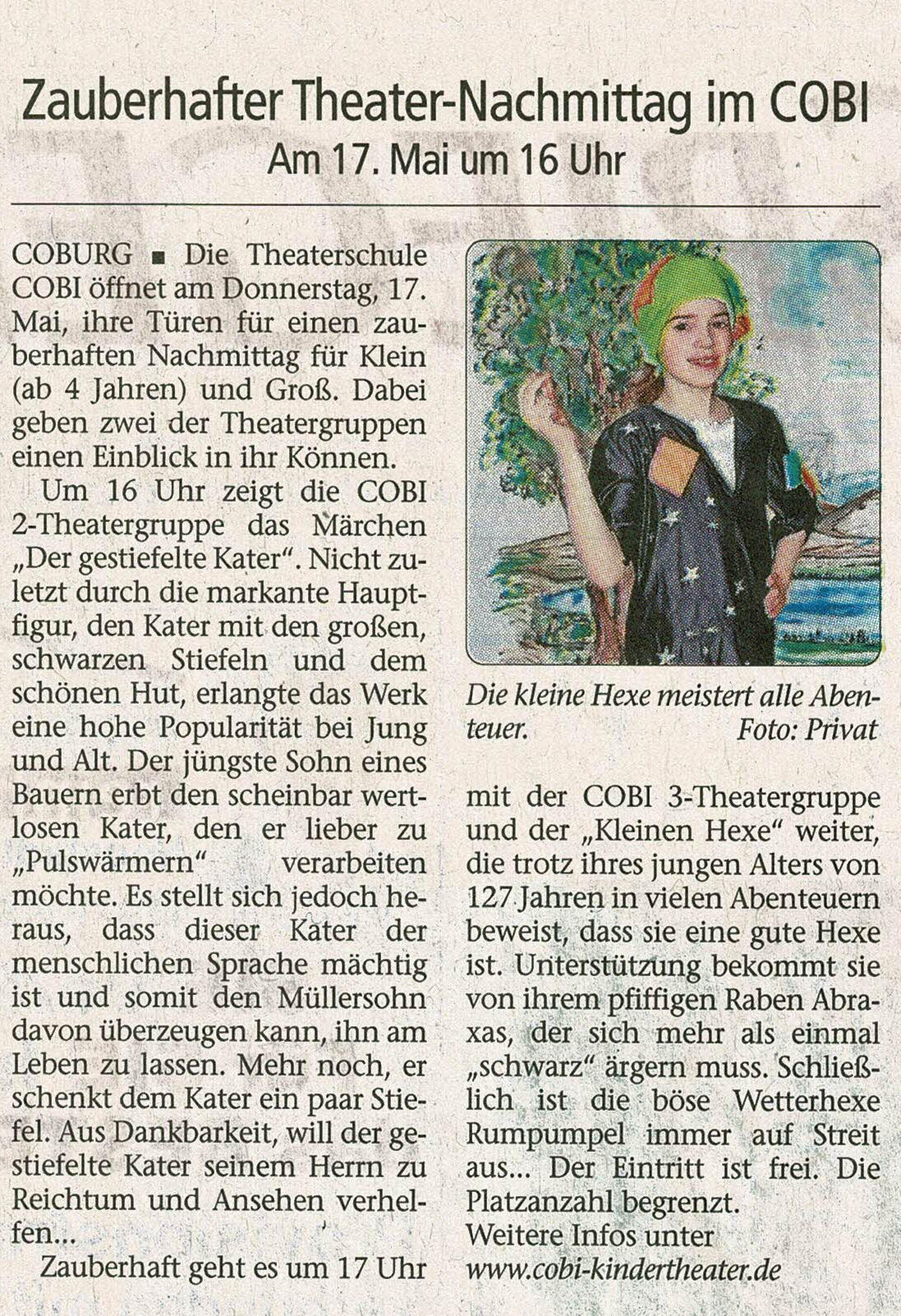 Zauberhafter Theaternachmittag